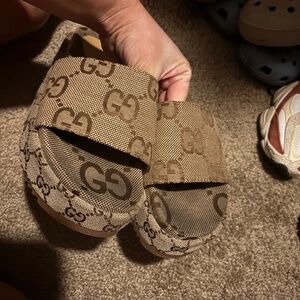 Gucci platform slides